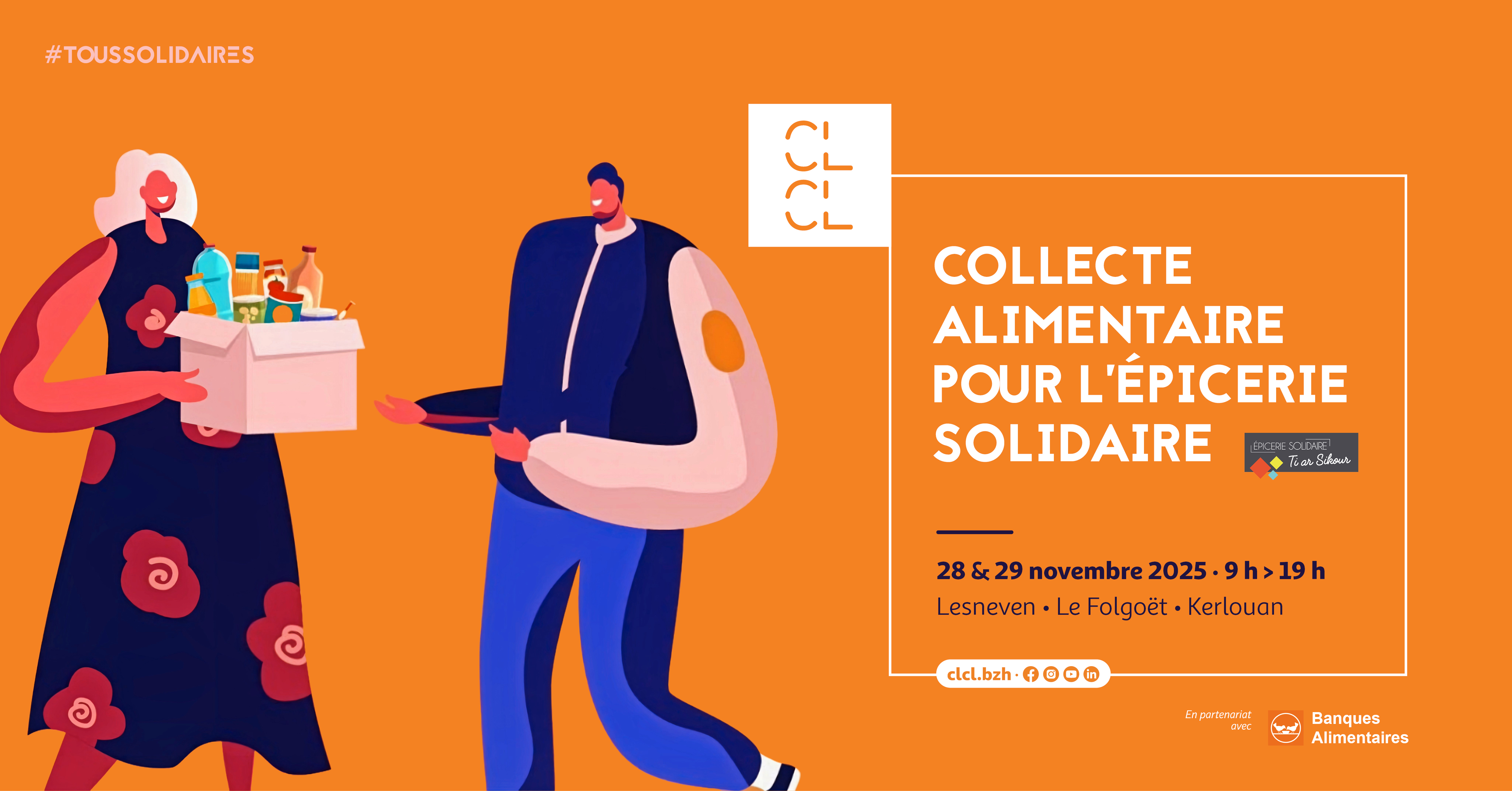 Événement Facebook Collecte alimentaire 2025 CLCL